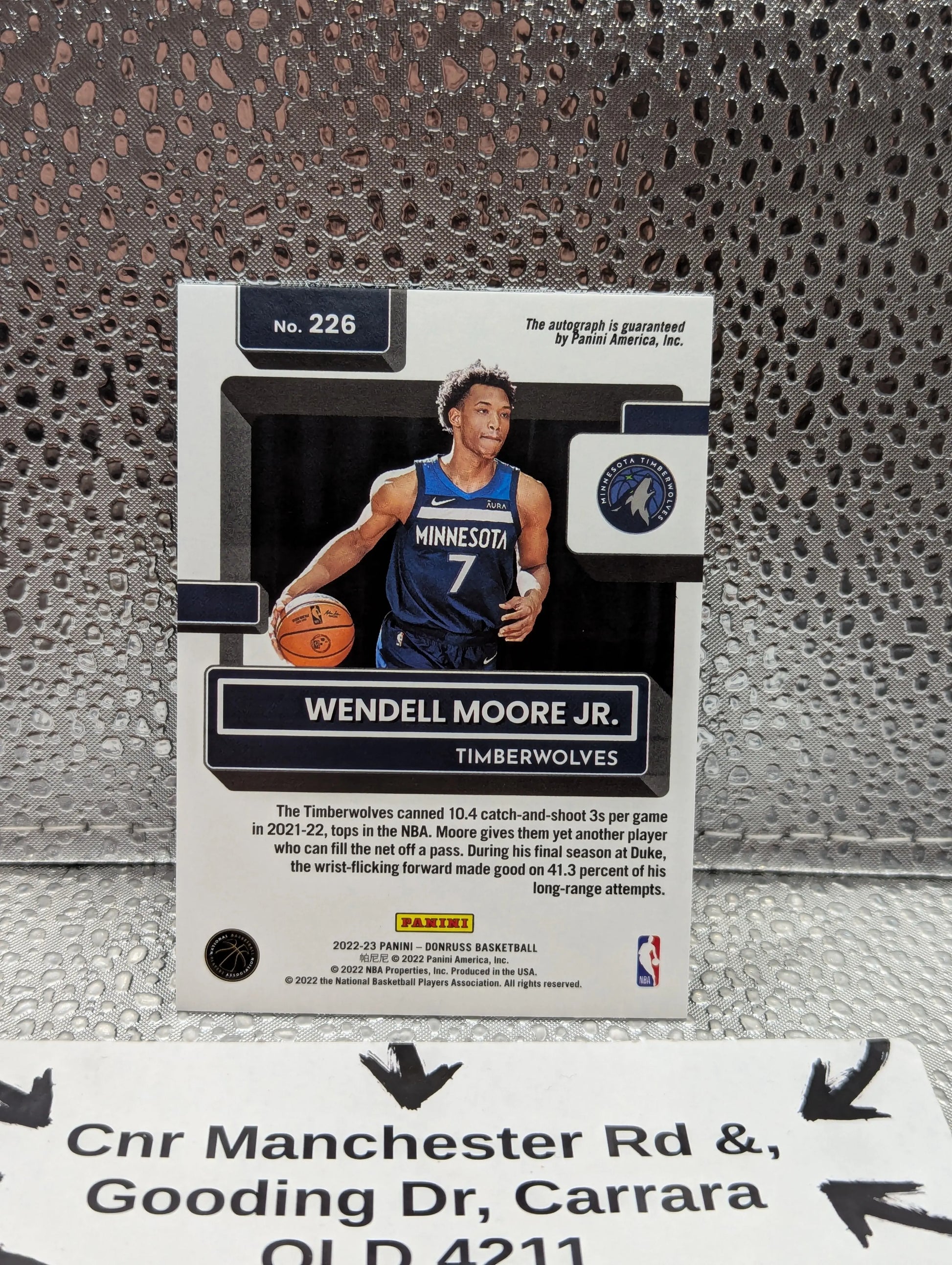 2022-23 Panini Donruss MOJO WENDELL MOORE JR. RATED ROOKIE auto FRENLY BRICKS - Open 7 Days