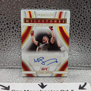 2023 Panini Immaculate UFC Michael Bisping /99 AUTO milestones FRENLY BRICKS - Open 7 Days