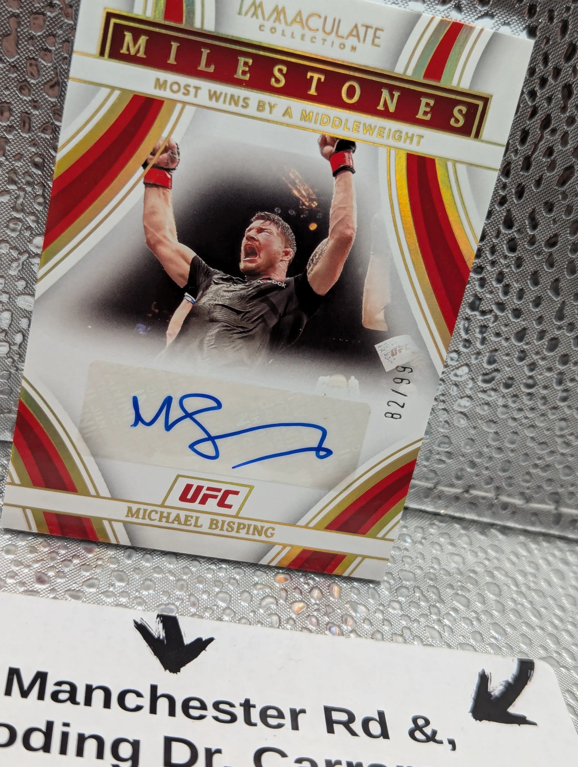 2023 Panini Immaculate UFC Michael Bisping /99 AUTO milestones FRENLY BRICKS - Open 7 Days