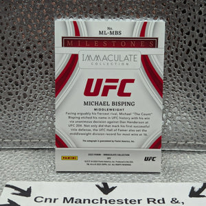 2023 Panini Immaculate UFC Michael Bisping /99 AUTO milestones FRENLY BRICKS - Open 7 Days