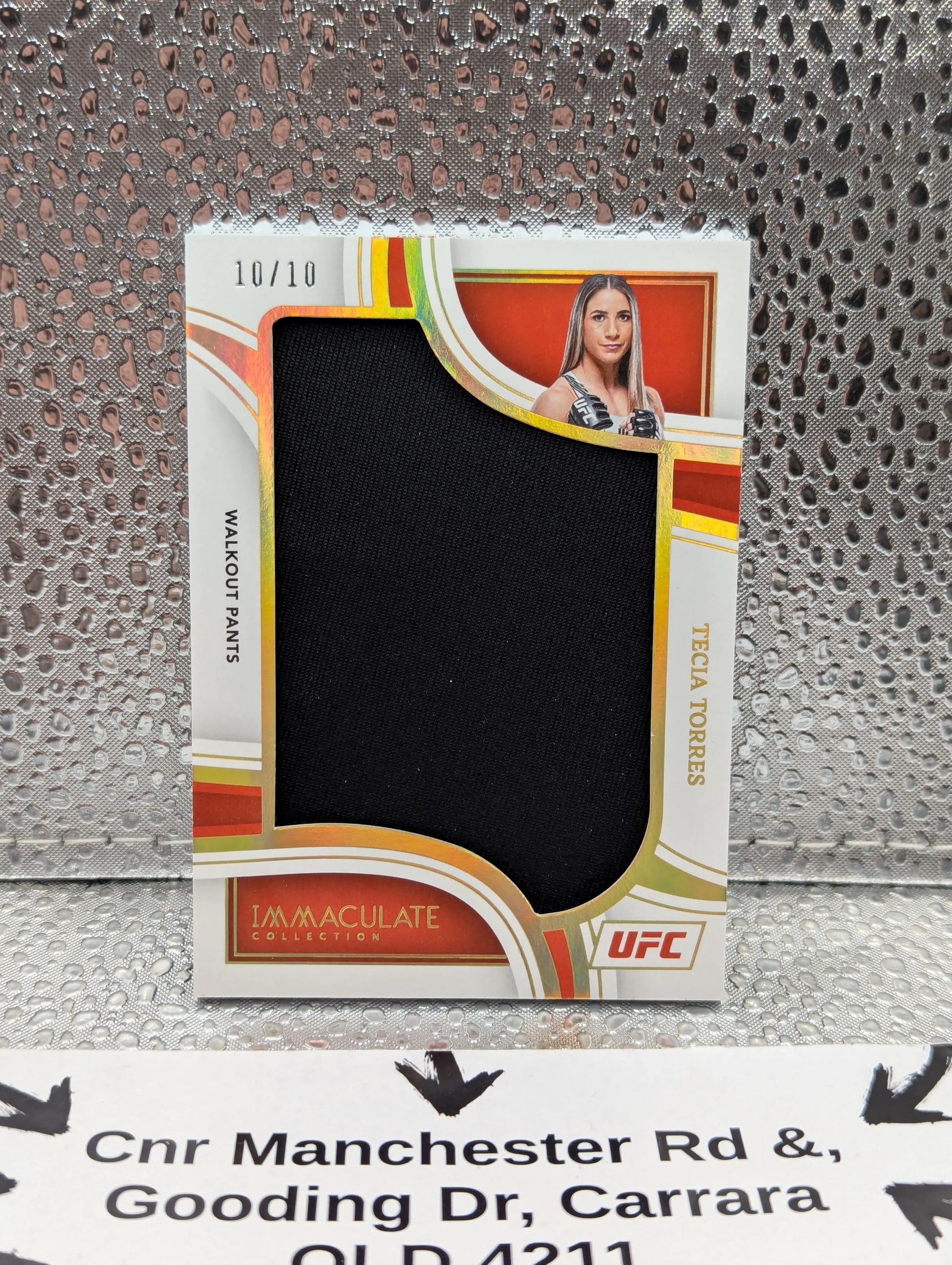 2023 Panini Immaculate UFC TECIA TORRES /10 Walkout Pants FRENLY BRICKS - Open 7 Days