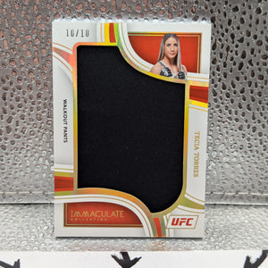 2023 Panini Immaculate UFC TECIA TORRES /10 Walkout Pants FRENLY BRICKS - Open 7 Days