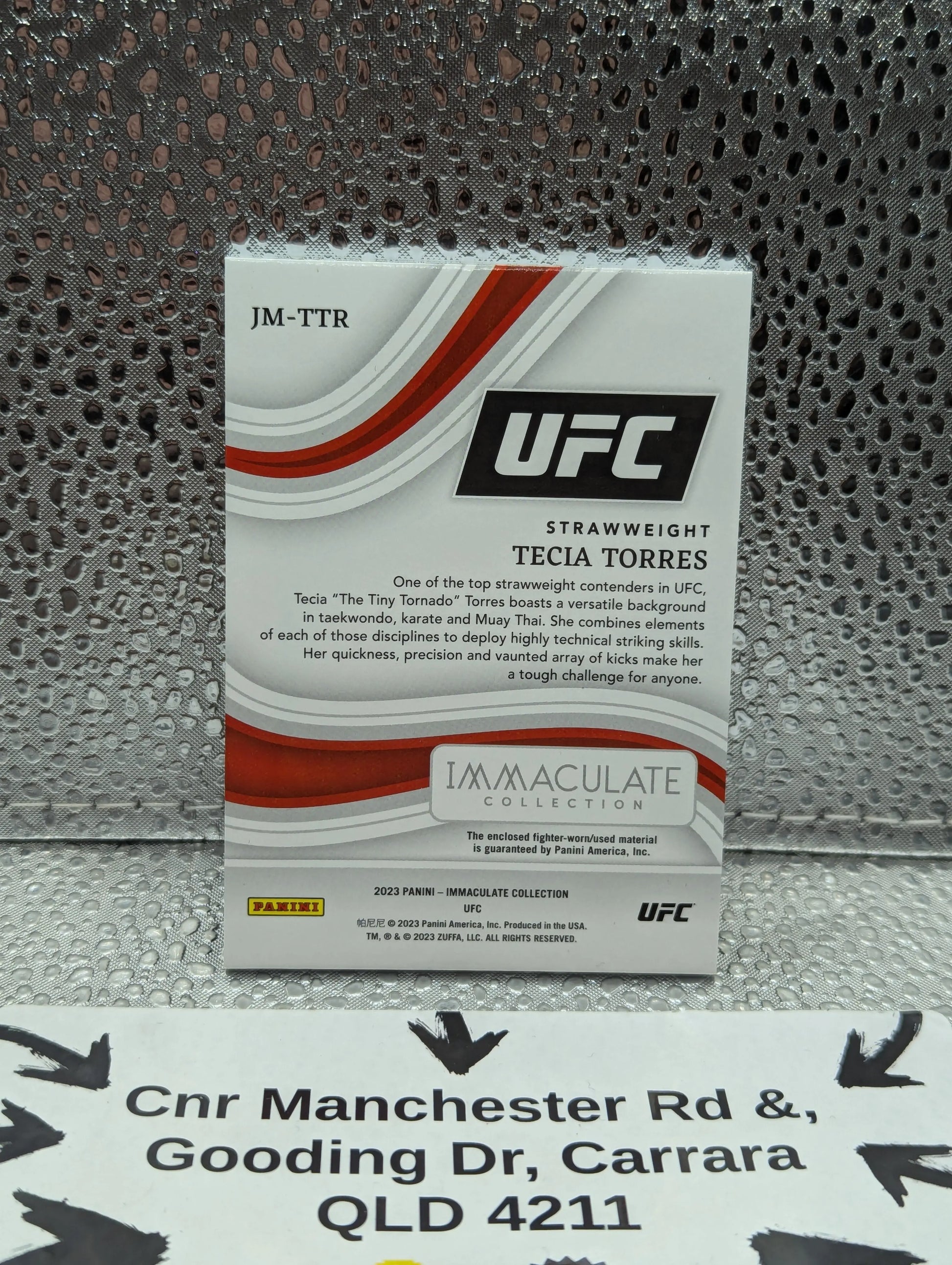 2023 Panini Immaculate UFC TECIA TORRES /10 Walkout Pants FRENLY BRICKS - Open 7 Days