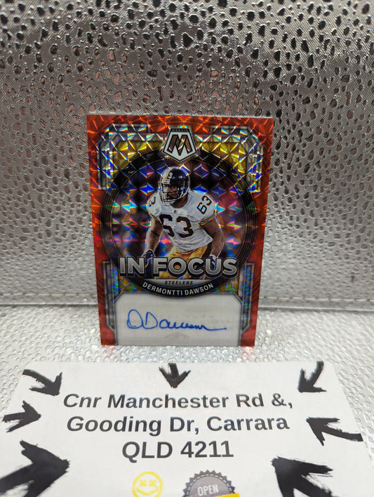 2023 Panini MOSAIC NFL DERMONTTI DAWSON Auto /199 IN FOCUS FRENLY BRICKS - Open 7 Days