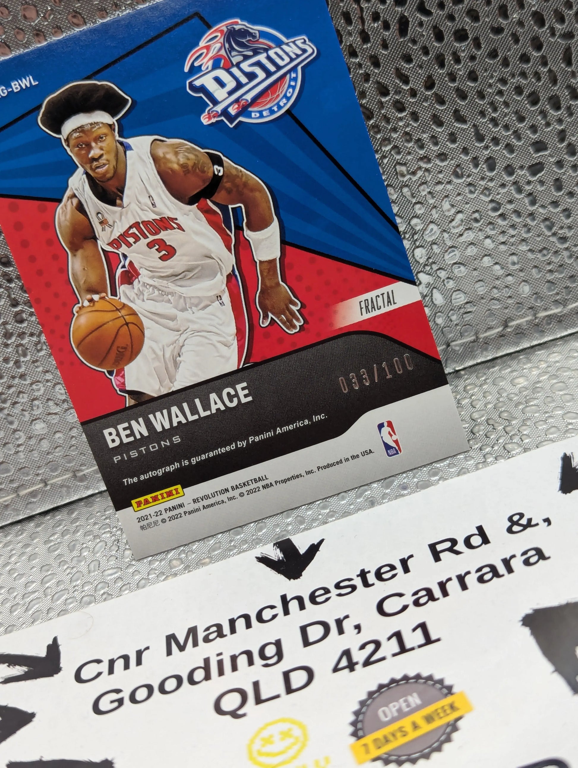 2021-22 Panini Revolution BEN WALLACE auto /100 FRENLY BRICKS - Open 7 Days