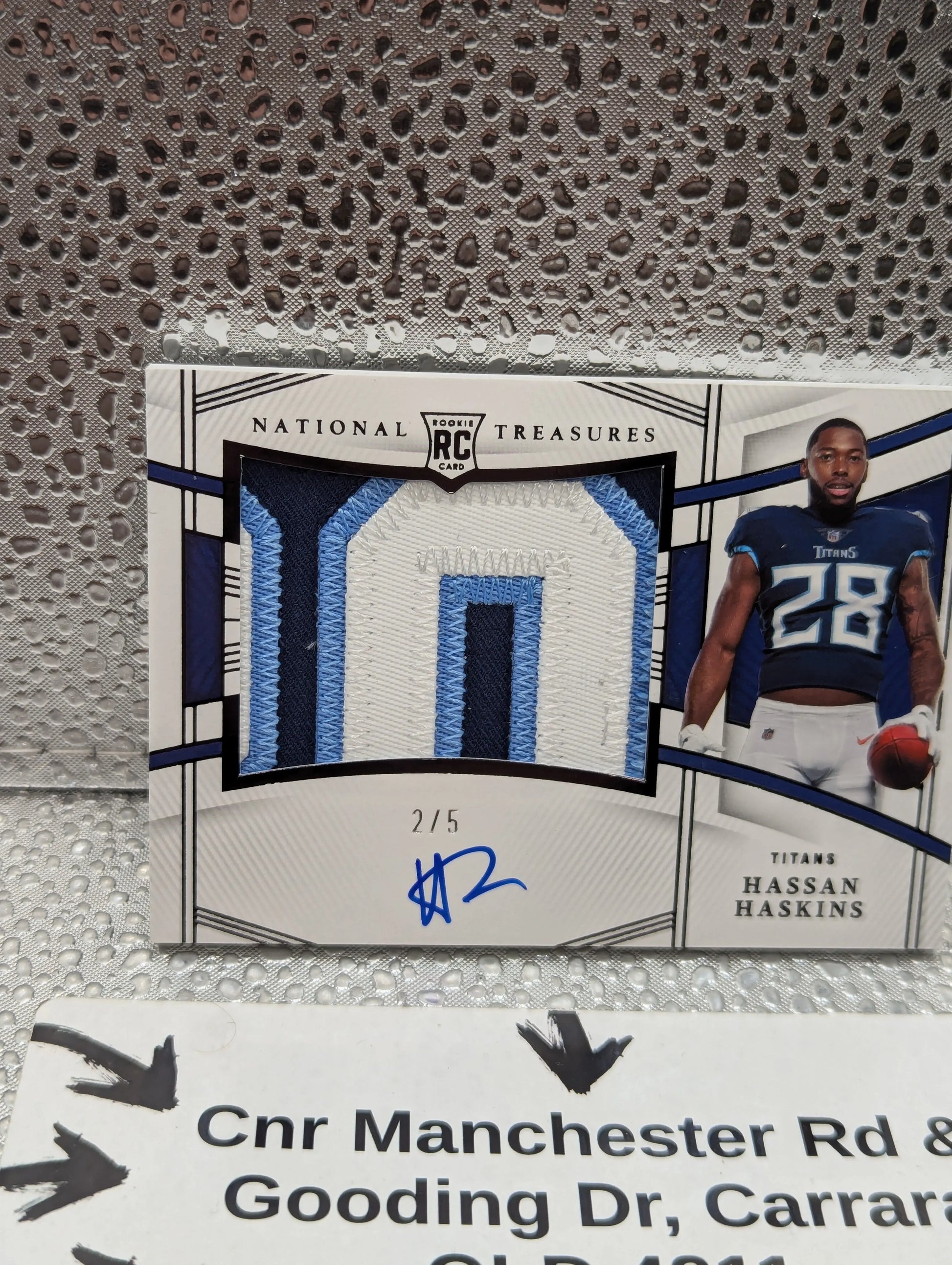 2022 Panini National Treasures ROOKIE Hassan Haskins Patch Auto /5 FRENLY BRICKS - Open 7 Days