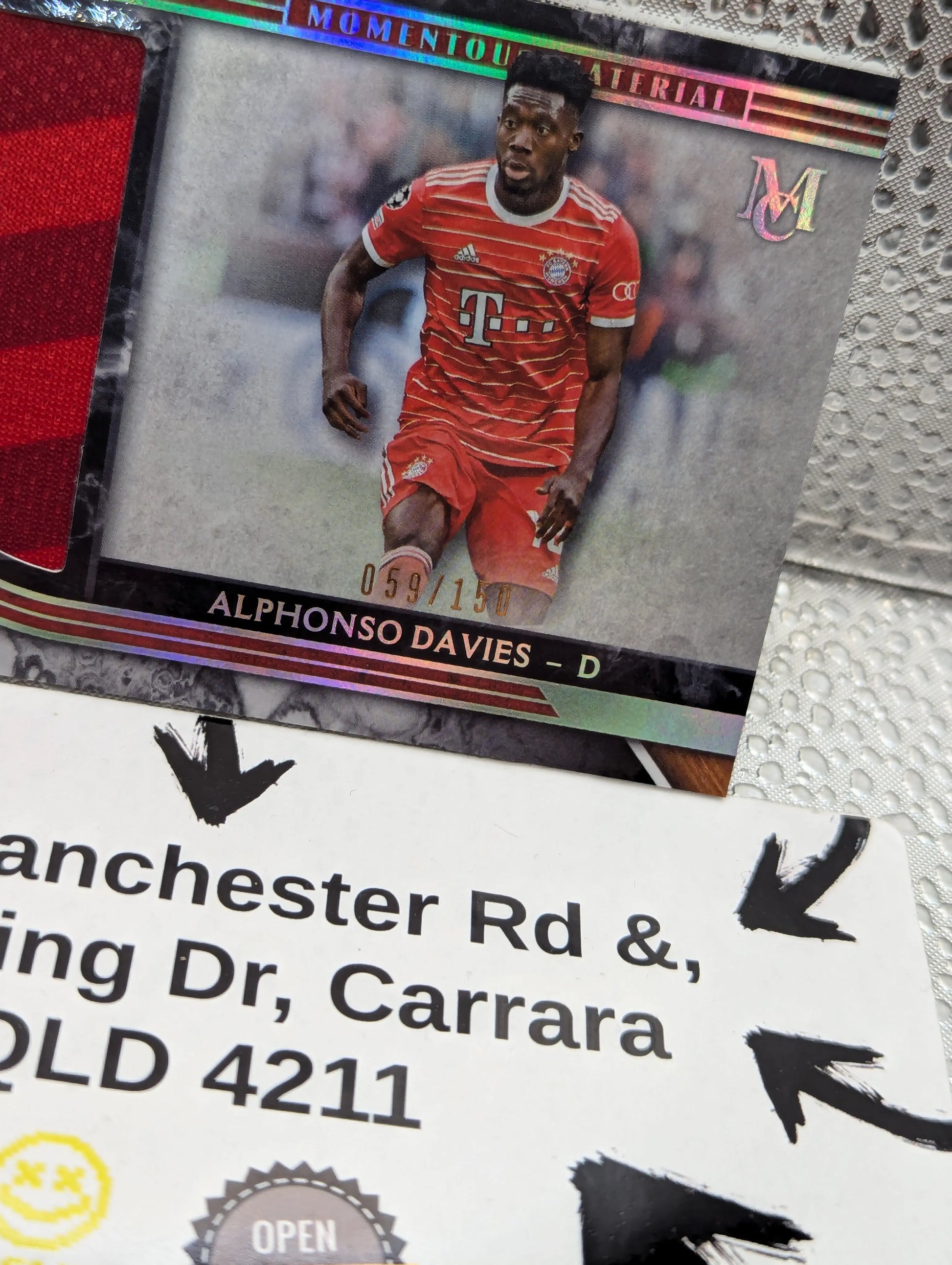 2022-23 Topps ALPHONSO DAVIES  /150 patch Bayern Munich FRENLY BRICKS - Open 7 Days