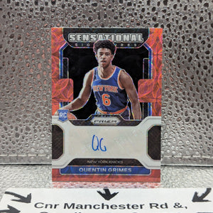 2021-22 Panini Prizm QUENTIN GRIMES Red Rookie Scope AUTO FRENLY BRICKS - Open 7 Days