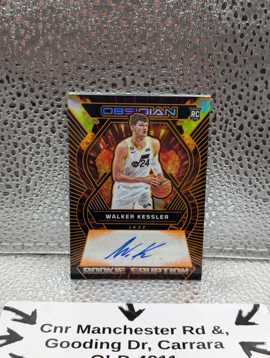 2022-23 Panini OBSIDIAN Walker Kessler ROOKIE AUTO /50 Volcanic FRENLY BRICKS - Open 7 Days