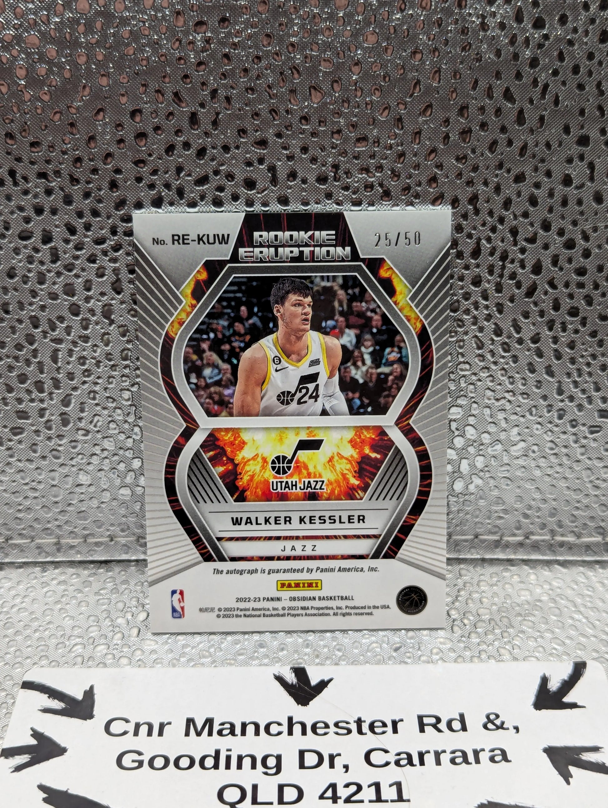 2022-23 Panini OBSIDIAN Walker Kessler ROOKIE AUTO /50 Volcanic FRENLY BRICKS - Open 7 Days