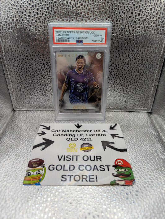 2022-23 Topps INCEPTION UCC SAM KERR Star Quality Rainbow /150 PSA 10 FRENLY BRICKS - Open 7 Days