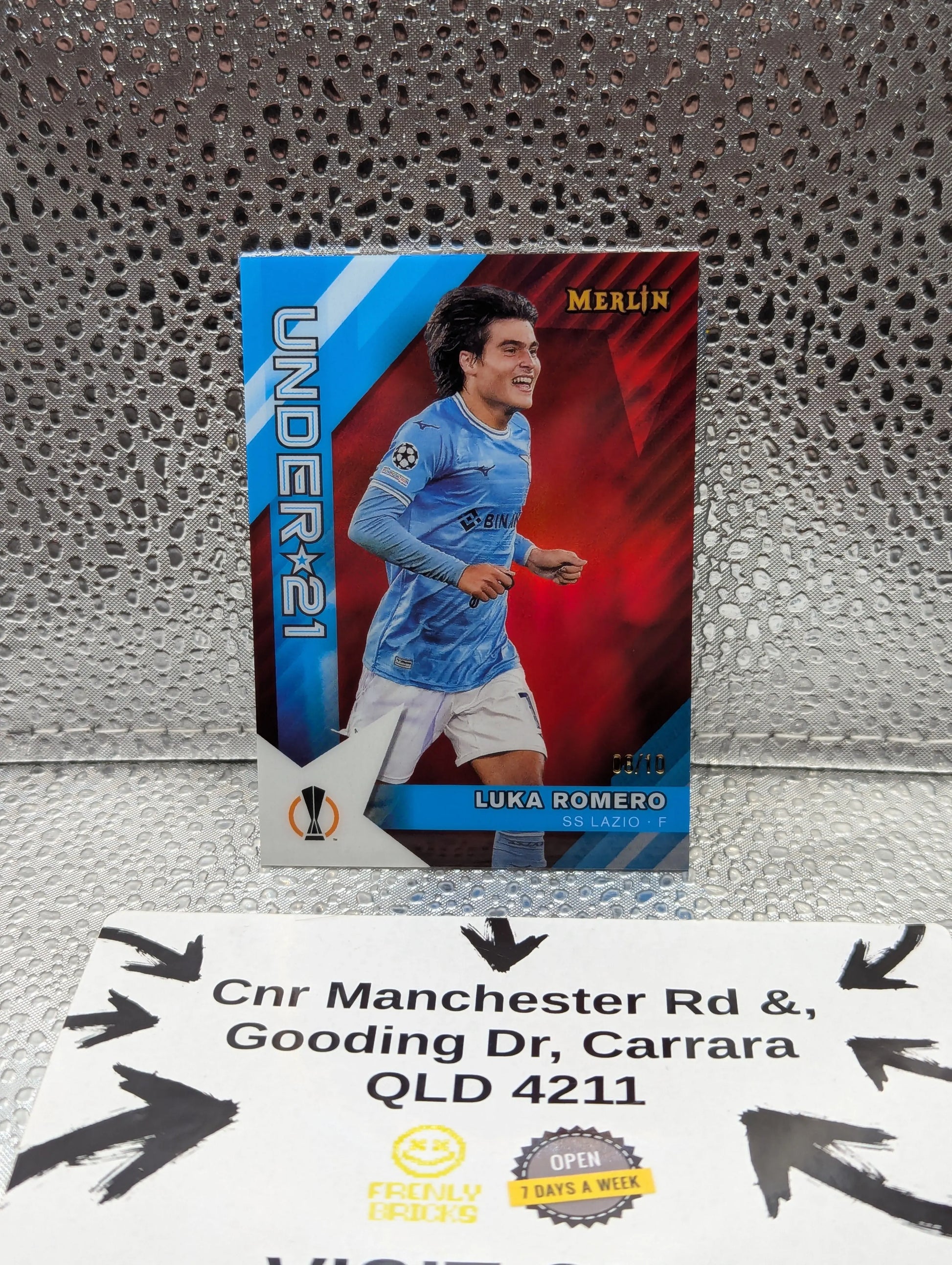 2023 Topps Merlin LUKA ROMERO /10 UNDER 21 lazio FRENLY BRICKS - Open 7 Days