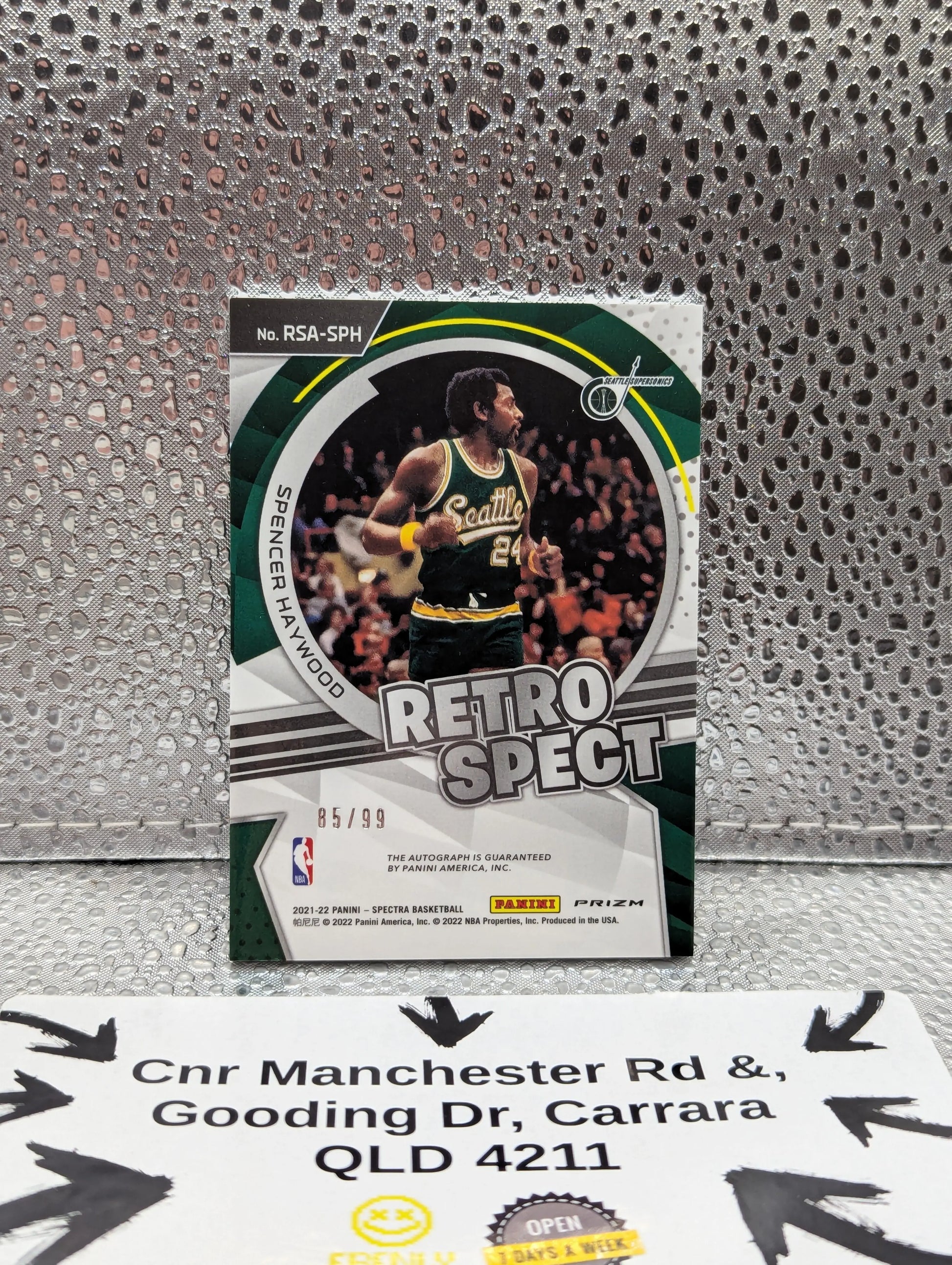 2021-22 Panini Spectra SPENCER HAYWOOD auto /99 FRENLY BRICKS - Open 7 Days