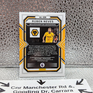 2022-23 Panini Prizm EPL Ruben Neves WOLVES /25 Purple FRENLY BRICKS - Open 7 Days