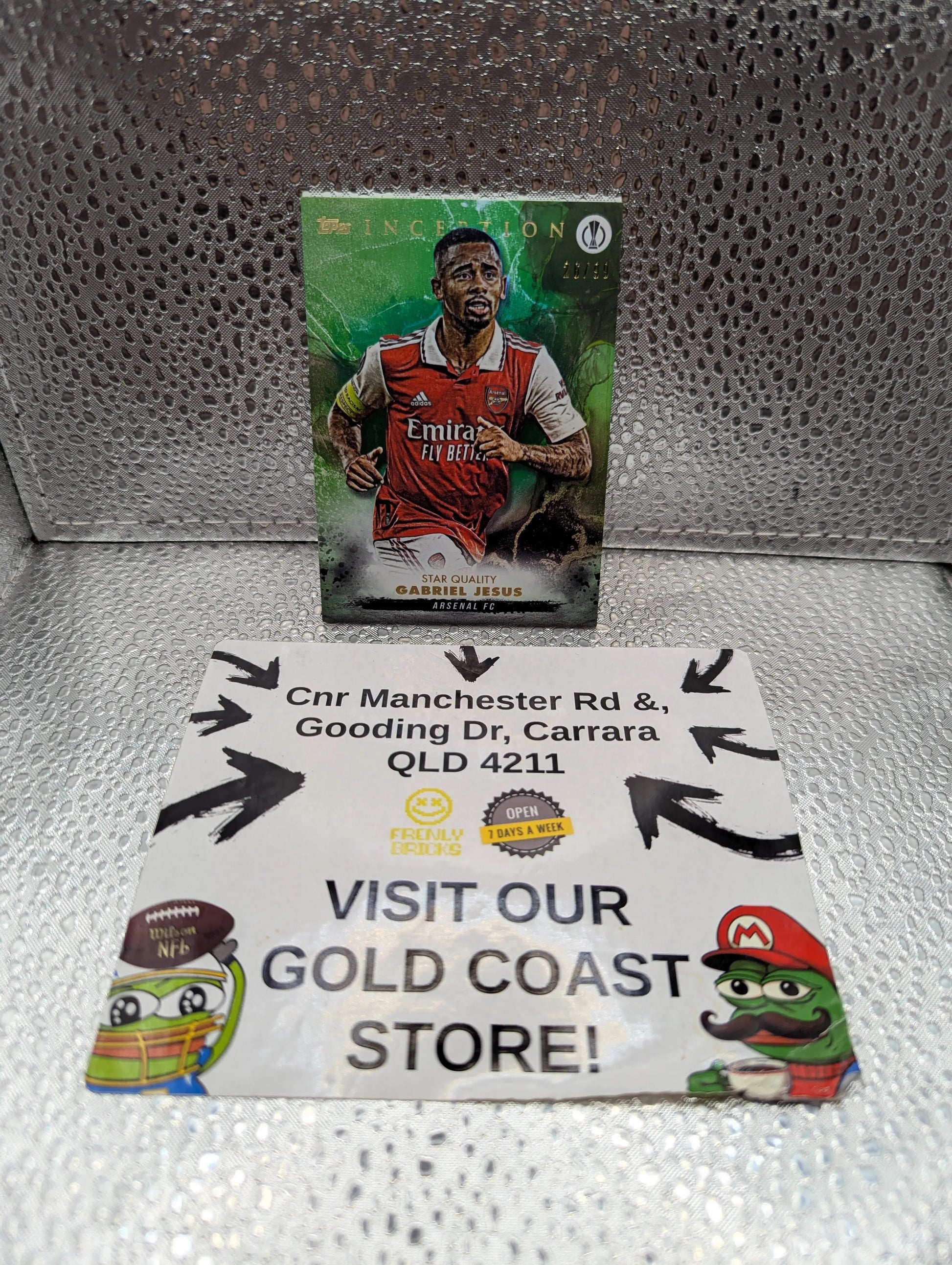 2023 Topps INCEPTION - Gabriel Jesus /99 ARSENAL FRENLY BRICKS - Open 7 Days