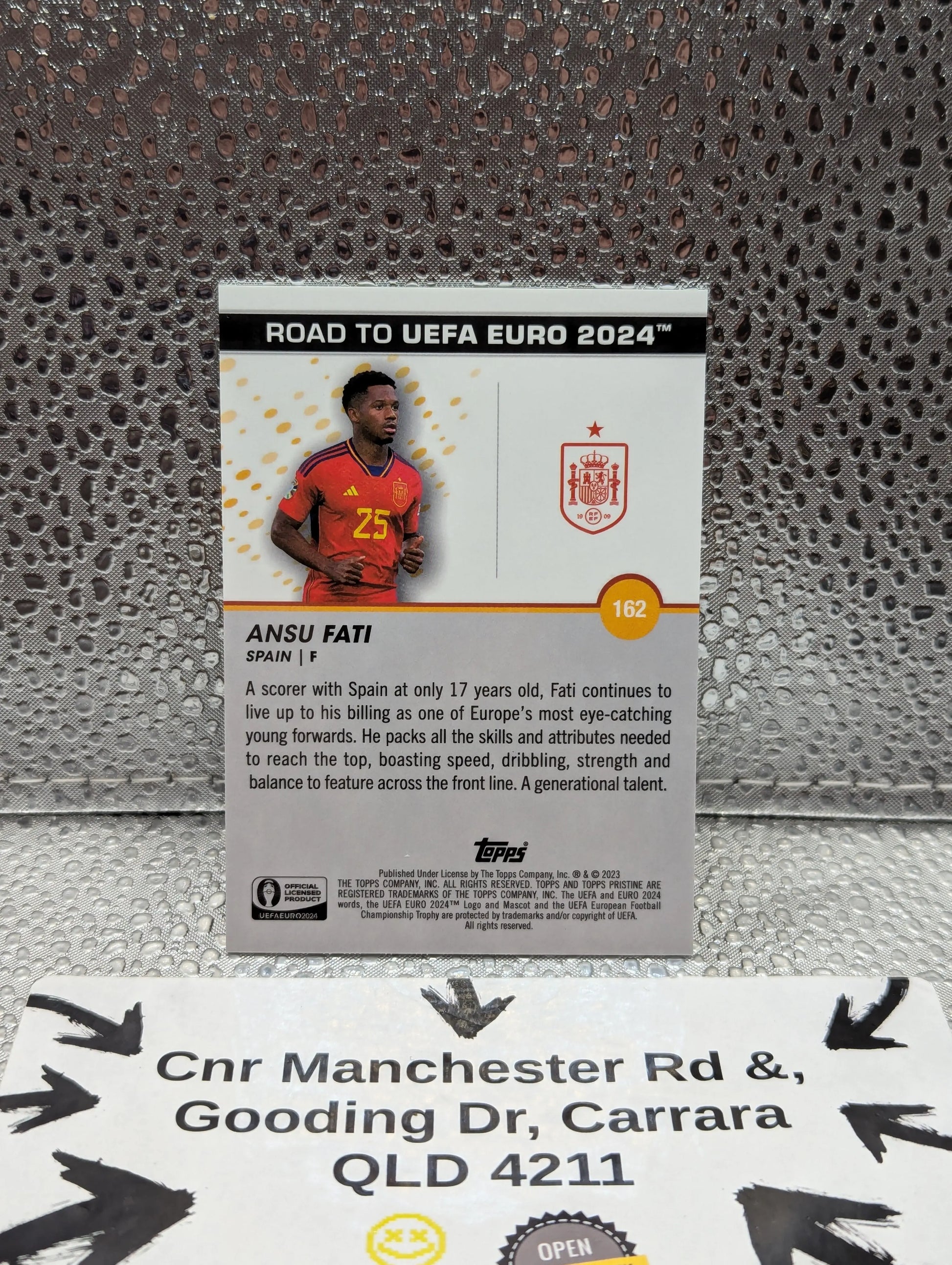 2023 Topps ANSU FATI UEFA EUROS /25 FRENLY BRICKS - Open 7 Days