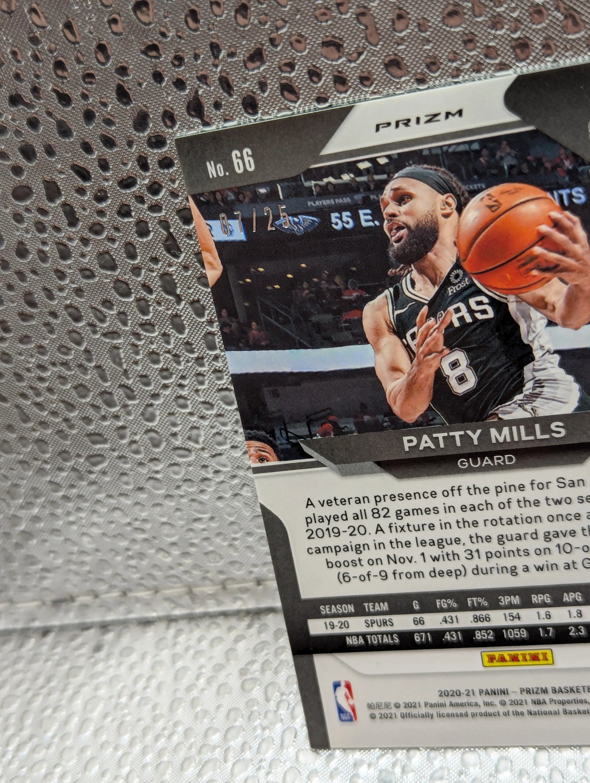 2020-21 Panini Prizm PATTY MILLS /25 Pulsar FRENLY BRICKS - Open 7 Days