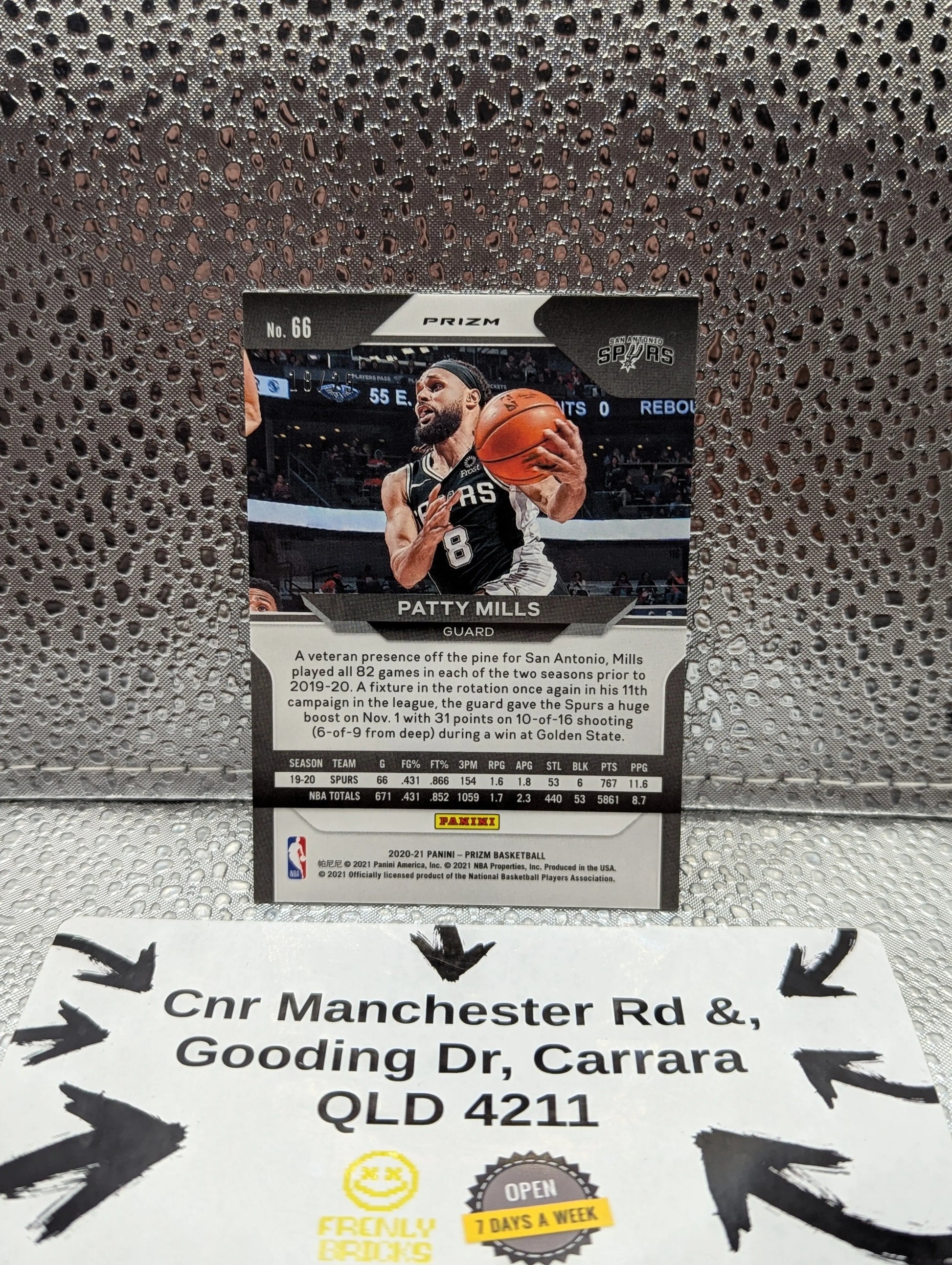 2020-21 Panini Prizm PATTY MILLS mojo /25 FRENLY BRICKS - Open 7 Days