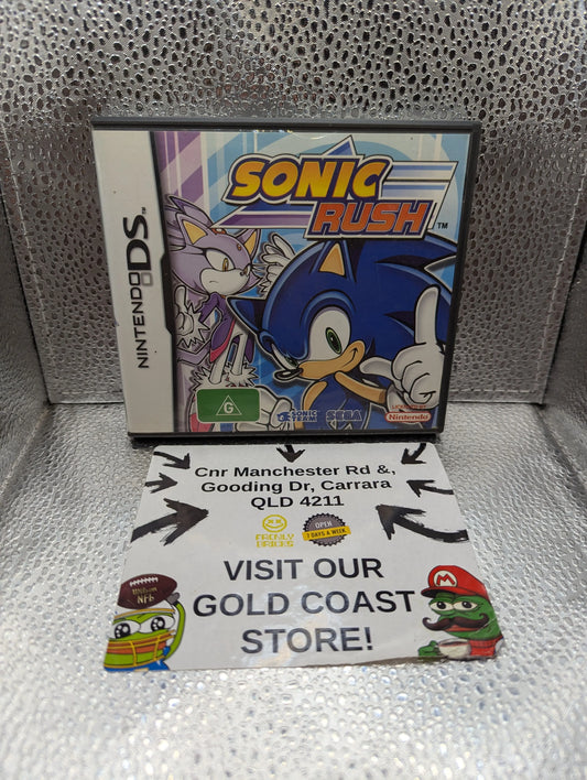 Sonic Rush Game for Nintendo DS Console - Complete in Box with Manual FRENLY BRICKS - Open 7 Days