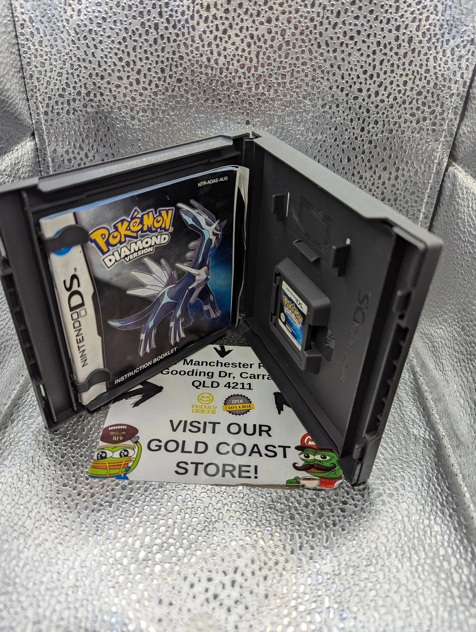 Pokemon Diamond DS manual + case WORKING GENUINE 3DS 2DS POKÉMON FRENLY BRICKS - Open 7 Days