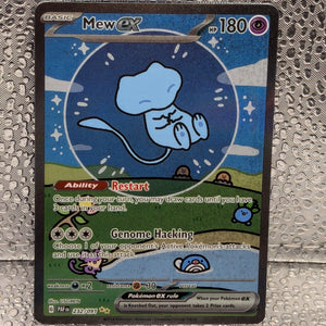 Pokémon TCG S&V Paldean Fates  Mew Ex 232/091 Special Illustration Rare FRENLY BRICKS - Open 7 Days