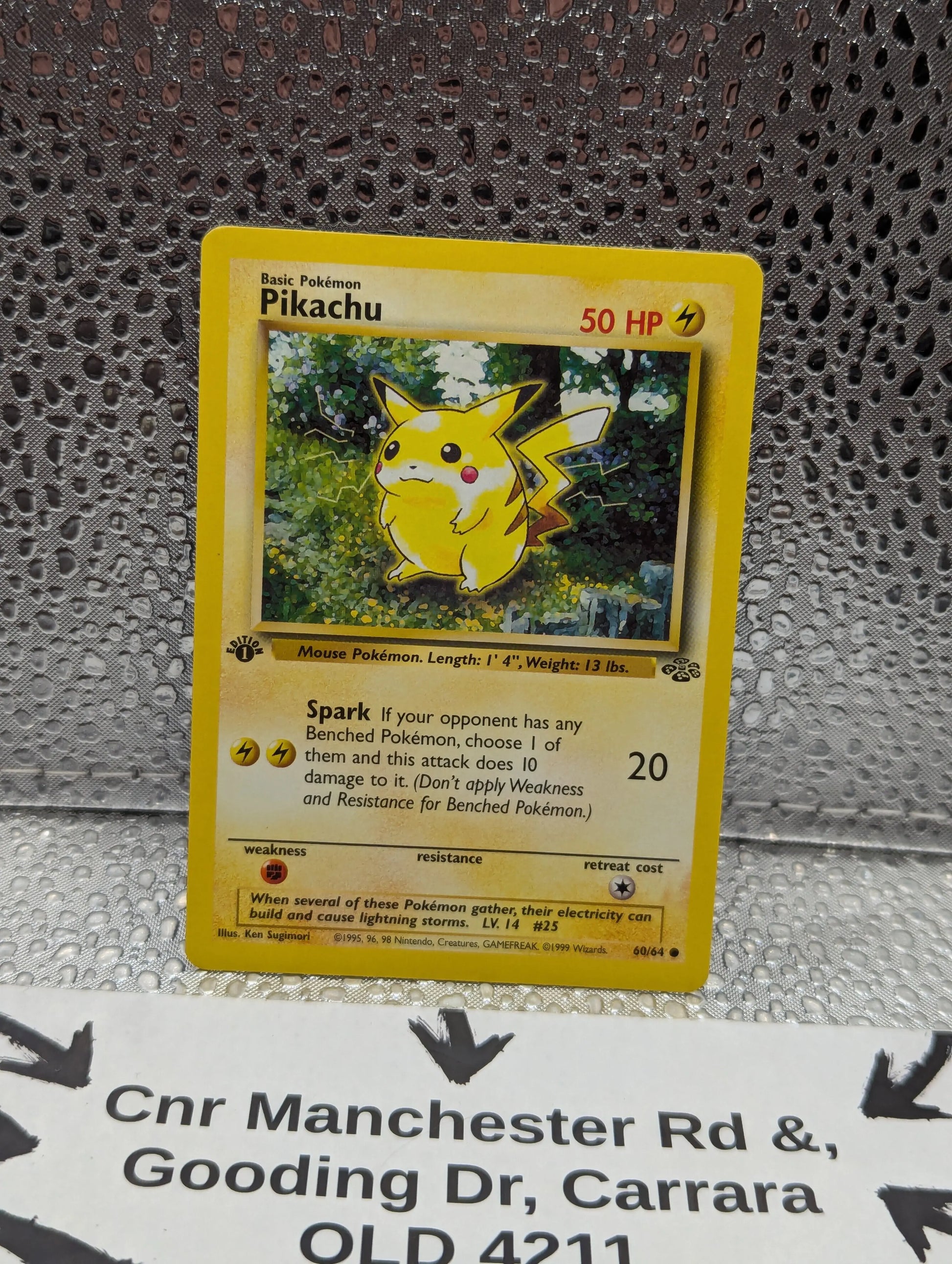 Pokemon TCG · 1st Edition Pikachu 60/64 · Jungle · Vintage WOTC (1999) FRENLY BRICKS - Open 7 Days