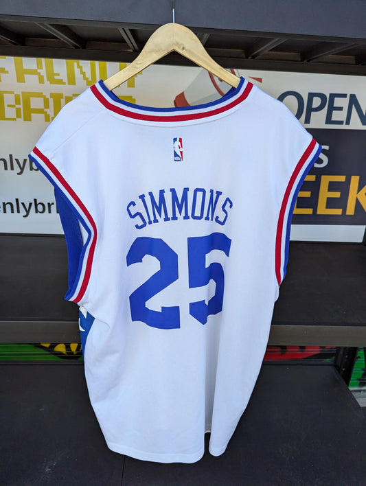 Adidas NBA 76ers Jersey Ben Simmons sz XL FRENLY BRICKS - Open 7 Days