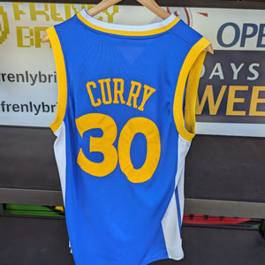 Curry Golden State Warriors NBA Jersey Mens Size L Blue replica FRENLY BRICKS - Open 7 Days