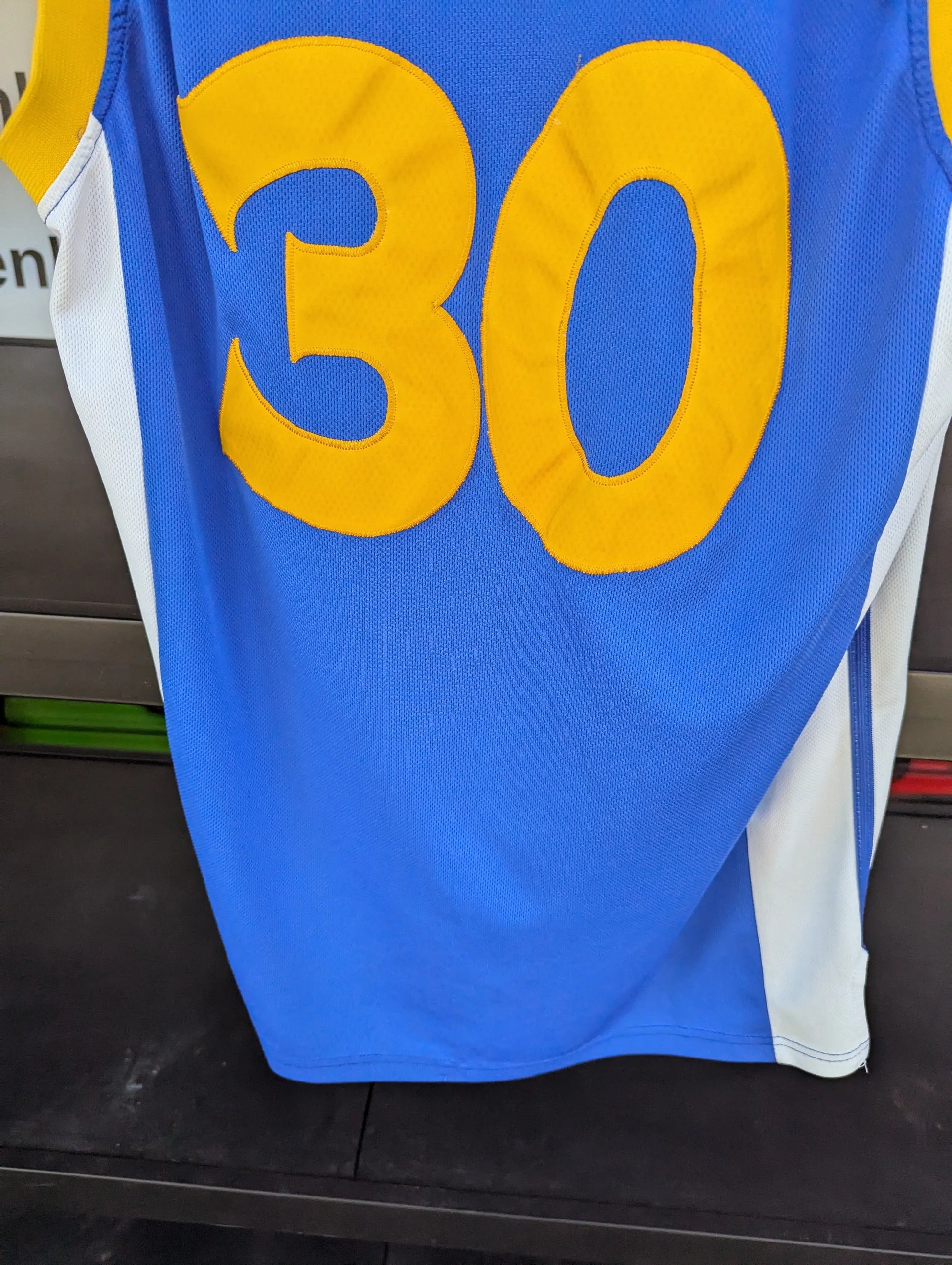 Curry Golden State Warriors NBA Jersey Mens Size L Blue replica FRENLY BRICKS - Open 7 Days