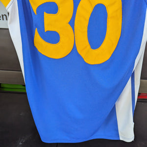 Curry Golden State Warriors NBA Jersey Mens Size L Blue replica FRENLY BRICKS - Open 7 Days