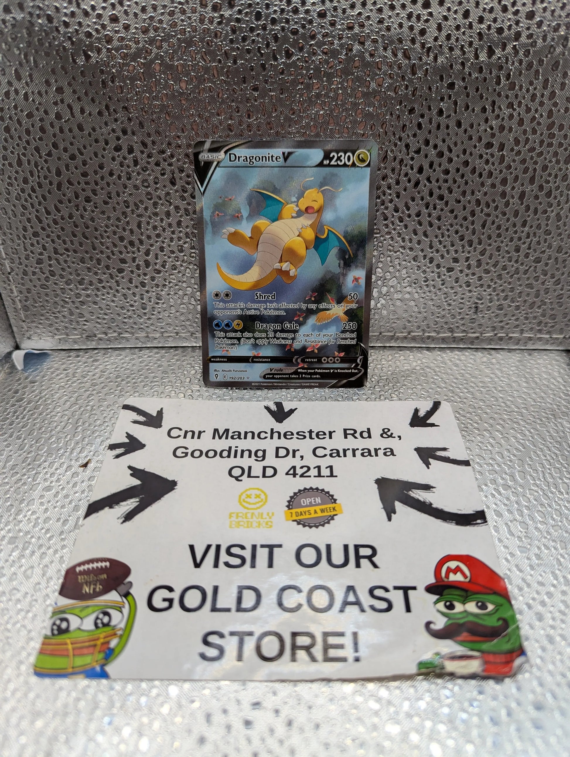 Dragonite V 192/203 SWSH Evolving Skies Alt Art Holo Ultra Rare Pokemon Card TCG FRENLY BRICKS - Open 7 Days