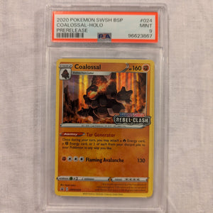 2020 Pokemon COALOSSAL Prerelease HOLO #24 PSA 9 FRENLY BRICKS - Open 7 Days