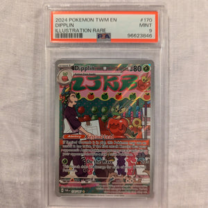 2024 Pokemon TWM Dipplin Illustration Rare #170 PSA 9 FRENLY BRICKS - Open 7 Days