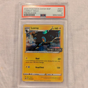 2020 Pokemon Luxray Holo Prerelease #23 PSA 9 FRENLY BRICKS - Open 7 Days