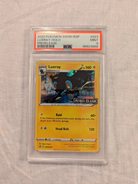 2020 Pokemon Luxray Holo Prerelease #23 PSA 9 FRENLY BRICKS - Open 7 Days