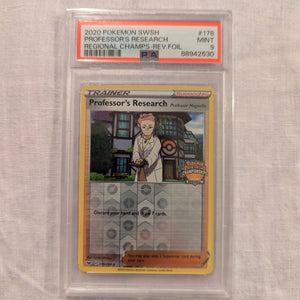 2020 Pokemon Professors Research Regional Champions Rev Foil #178 PSA 9 FRENLY BRICKS - Open 7 Days