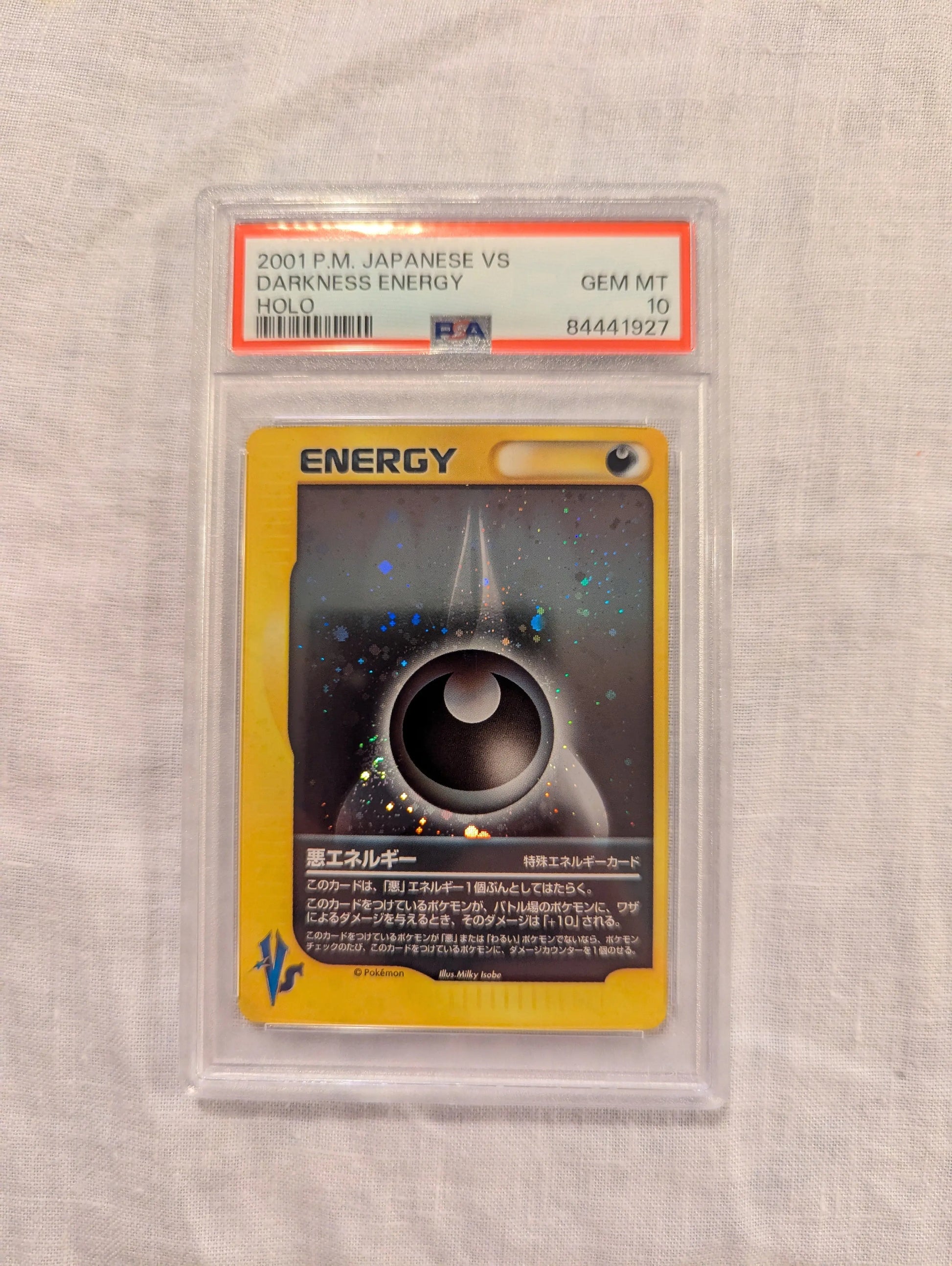 2001 Japanese Pokemon Darkness Energy HOLO PSA 10 vs FRENLY BRICKS - Open 7 Days