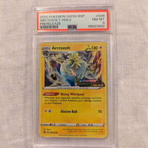 2020 Pokemon Arctozolt HOLO #36 Prerelease PSA 8 FRENLY BRICKS - Open 7 Days