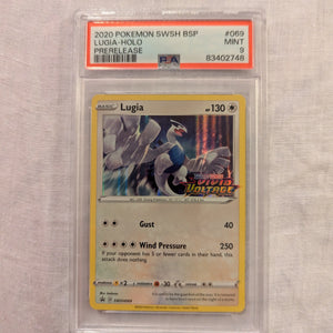 2020 Pokemon LUGIA HOLO #69 PRERELEASE PSA 9 FRENLY BRICKS - Open 7 Days