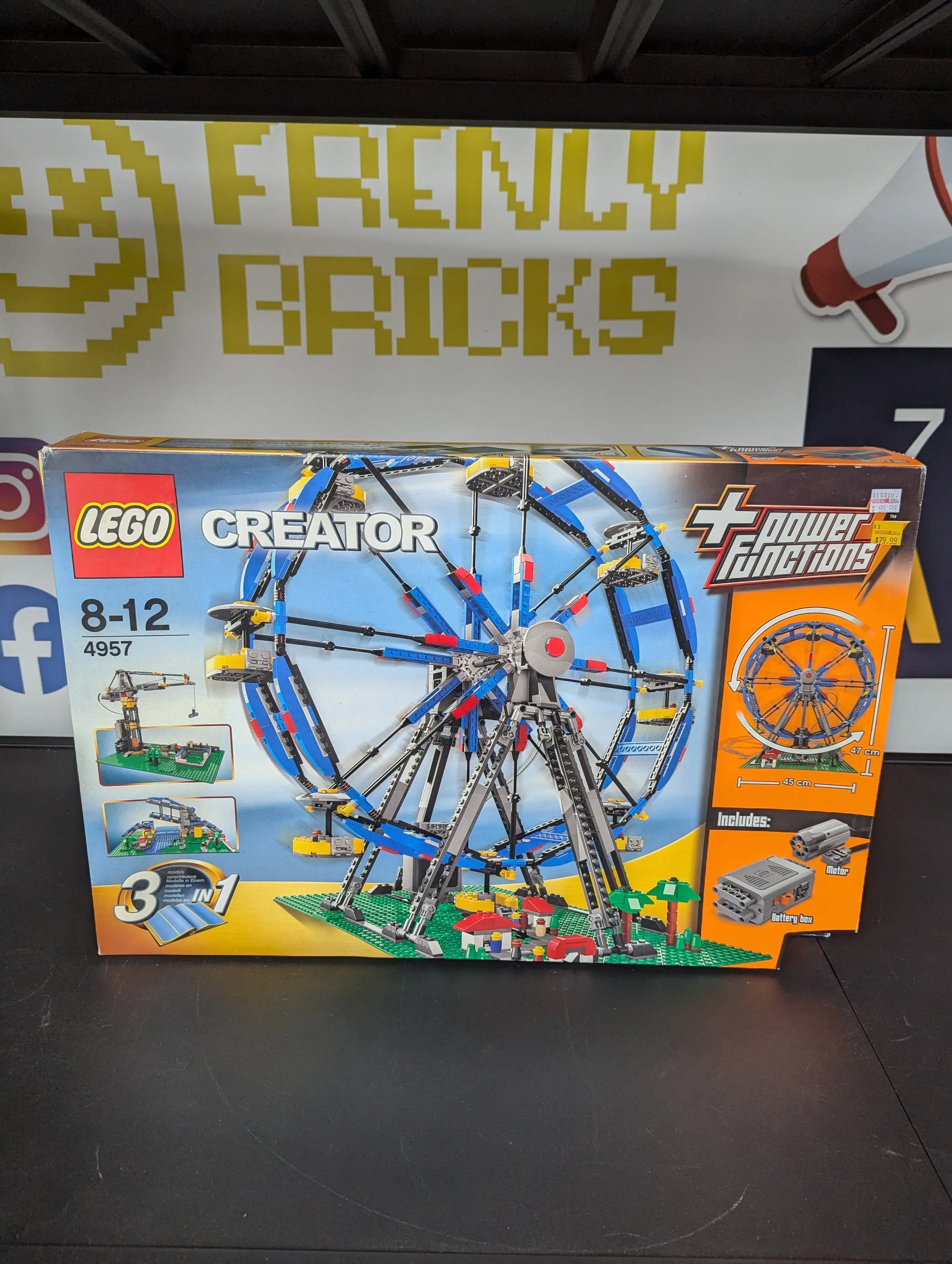 LEGO CREATOR: Ferris Wheel (4957) *box damage* FRENLY BRICKS - Open 7 Days