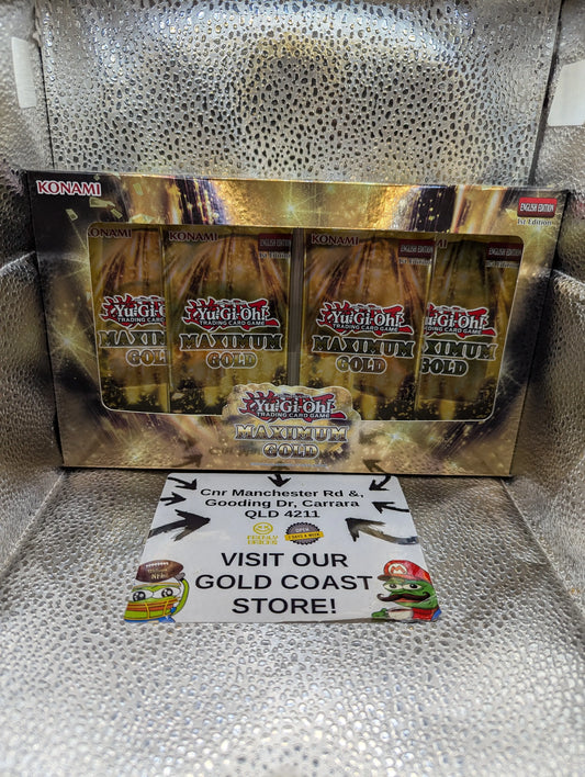 YuGiOh Maximum Gold Display Mini Box 1st Edition Factory Sealed NEW FRENLY BRICKS - Open 7 Days