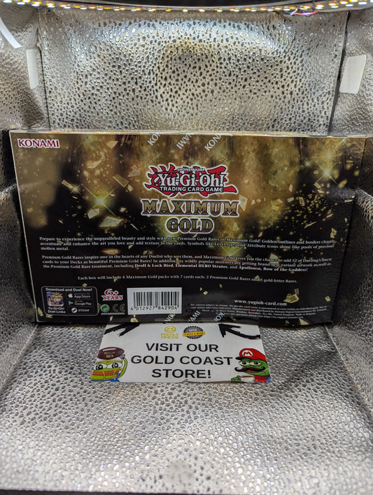 YuGiOh Maximum Gold Display Mini Box 1st Edition Factory Sealed NEW FRENLY BRICKS - Open 7 Days