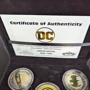 DC Super-Villains Collector Coin Set Movie World 0804/1000 FRENLY BRICKS - Open 7 Days