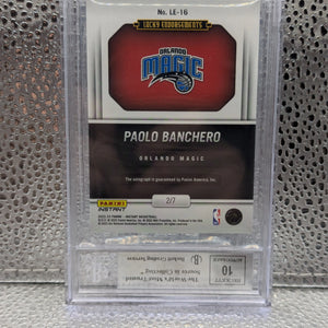 2022-23 Panini Instant Lucky Endorsements #LE16 PAOLO BANCHERO BGS 9 Auto Rookie 2/7 FRENLY BRICKS - Open 7 Days