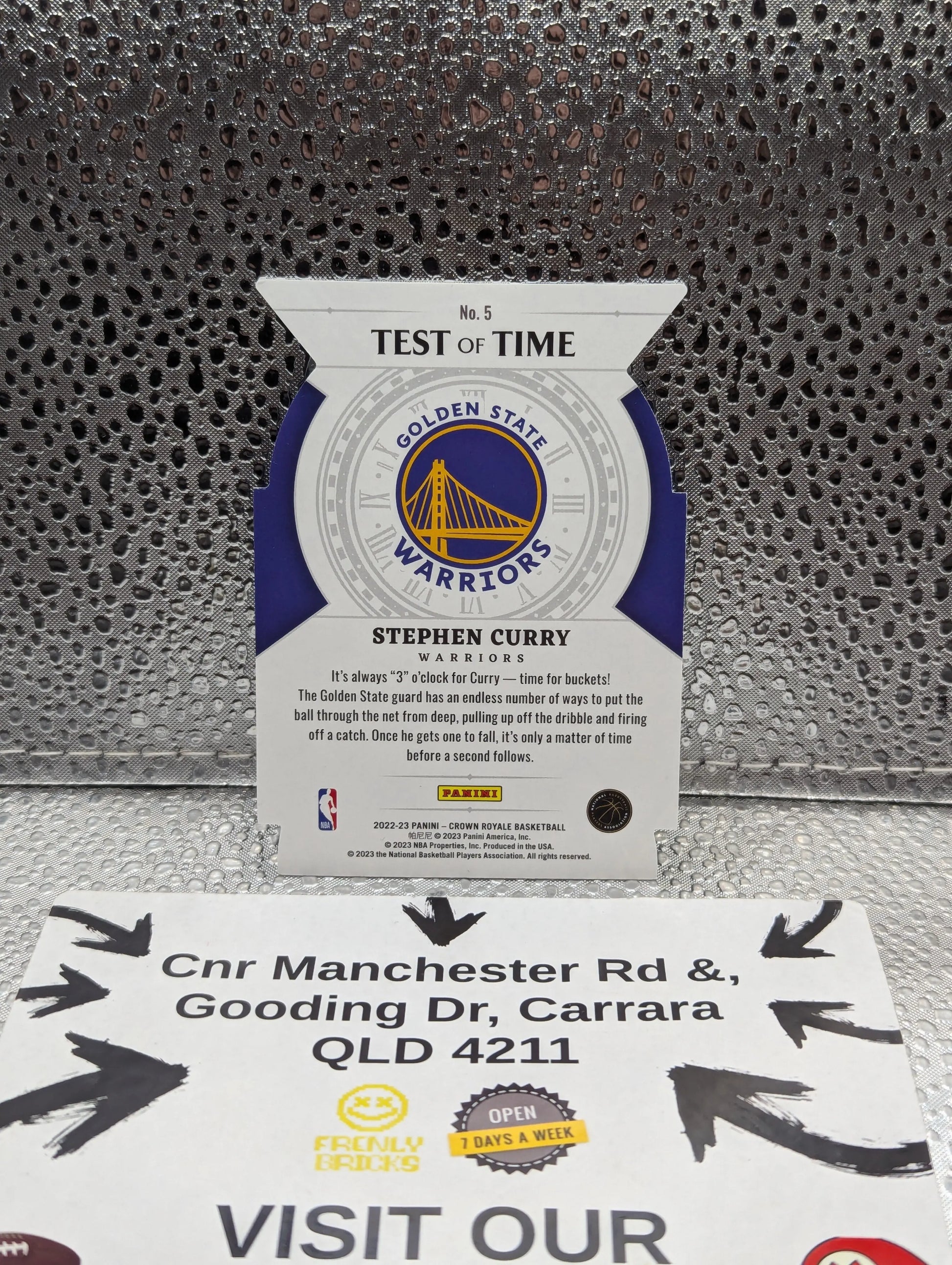 2022-23 Panini Crown Royale Stephen Curry /18 TEST OF TIME FRENLY BRICKS - Open 7 Days