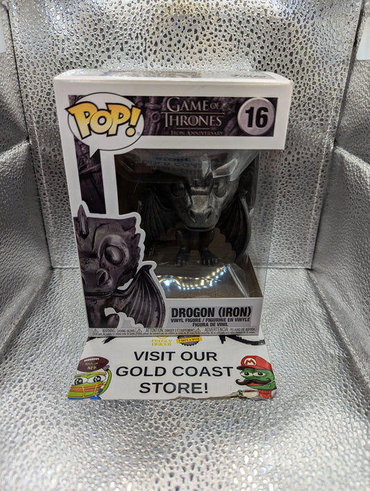 Funko POP Game of Thrones Drogon (Iron) Vinyl Figure #16 FRENLY BRICKS - Open 7 Days