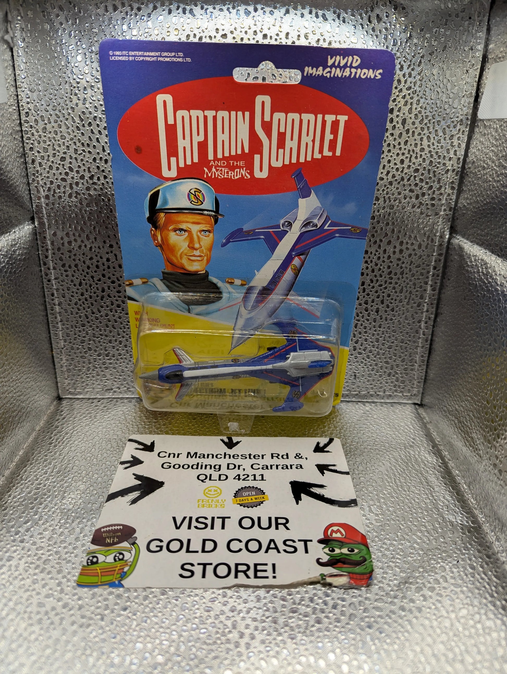 Vivid Imaginations 1993 CAPTAIN SCARLET +MYSTERONS CAPT BLUE SPECTRUM JET LINER FRENLY BRICKS - Open 7 Days