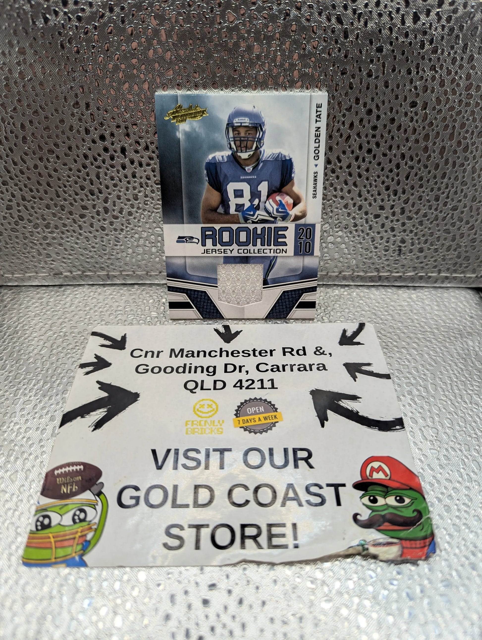 2010 Panini Absolute Memorabilia GOLDEN TATE Rookie Jersey Collection FRENLY BRICKS - Open 7 Days