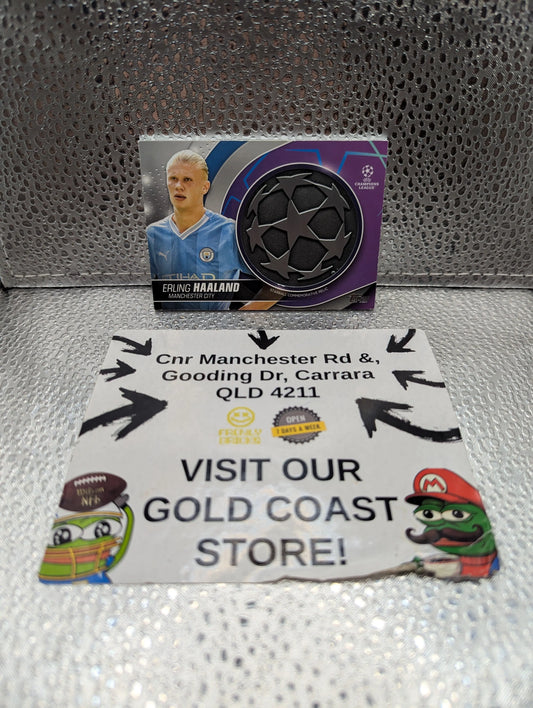 2023-24 Topps UEFA CC: Commemorative Starball Relic ERLING HAALAND MANCHESTER FRENLY BRICKS - Open 7 Days