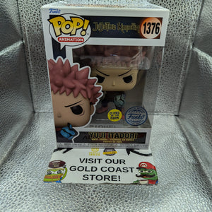 FUNKO POP VINYL Yuji Itadori 1376 Jujutsu Kaisen GLOW FRENLY BRICKS - Open 7 Days